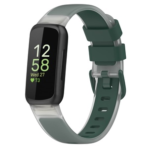 Correas Deportivas Clásicas de Silicona de Repuesto para Relojes, Correa de Reloj de Silicona de Dos Colores para Hombre y Mujer, Compatible con <span class=keywords><strong>Fitbit</strong></span> <span class=keywords><strong>Inspire</strong></span> <span class=keywords><strong>3</strong></span> - Product Image 5