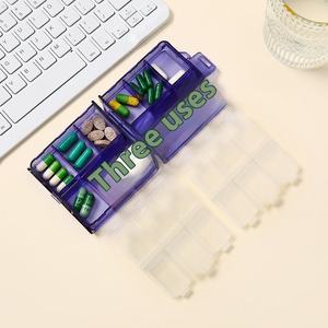 Cross-Border Double-Layer Transparent <strong>Mini</strong> Small Size Carry-On Sub-Packing Medicine <strong>Box</strong> 12 Small Medicine <strong>Box</strong> Pill <strong>Storage</strong> Cases - Product Image 3