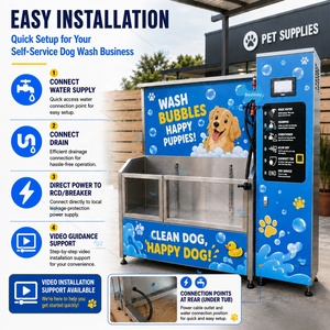 Estación de Lavado de Perros Comercial SUS304, Máquina Expendedora de Autoservicio, Máquina Portátil para Bañar Mascotas, Fabricante y Proveedor OEM - Product Image 3