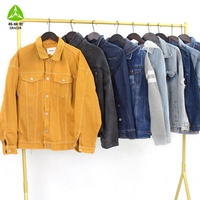 Veste en Jean Denim Homme Tendance Mode Déchirée Abaya Denim Friperie Dubaï Gros Balles Vêtements Usagés