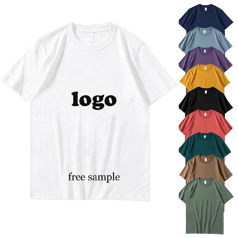 T-shirt unisexe 100% coton, t-shirt personnalisé avec logo imprimé, pour hommes et femmes, impression votre propre marque