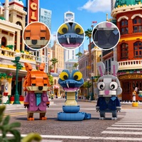 Blocs de construction personnalisés de personnages IP, modèle de cadeau promotionnel pour marque d'entreprise, souvenir, mascotte d'entreprise, OEM, ODM