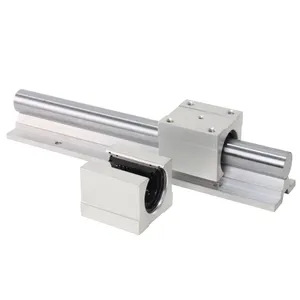 Bagian CNC SBR20 Putaran Linear Guide Rail SBR 20 Aluminium Linear Dukungan Shaft