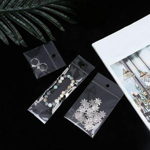 La bolsa autoadhesiva de plástico transparente con orificio para colgar se puede volver a sellar, adecuada para galletas, dulces, bolsas de regalo para embalaje de joyas - Product Image 2