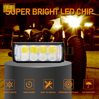 BAOBAO 2 3 4 6 8 10 12 lentille Flash blanc jaune bleu rouge quatre couleurs Mini conduite vélo antibrouillard phare pour moto
