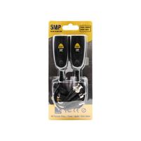 Balun vidéo 3-en-1 AHD/CVI/TVI/CVBS 5MP BNC RJ45 en plastique ABS pour accessoires de surveillance CCTV, portée 300 mètres