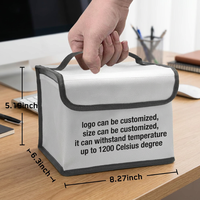 Sac de stockage LiPo personnalisé OEM d'usine, grande capacité, étanche, ignifuge, anti-explosion, pour batterie au lithium