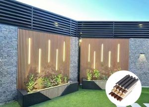 <span class=keywords><strong>Mur</strong></span> extérieur <span class=keywords><strong>de</strong></span> revêtement <span class=keywords><strong>de</strong></span> Wpc <span class=keywords><strong>de</strong></span> tuiles d'ardoise <span class=keywords><strong>de</strong></span> revêtement extérieur en plastique en relief profond - Product Image 2