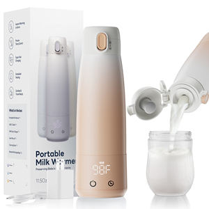 Fabrika özel taşınabilir seyahat bebek süt ısıtıcı dahili lityum pil ısı anne sütü ve biberon sıcak ürünler - Product Image 1