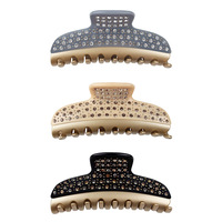 Nouveautés UME : Pince à Cheveux Extra-Large en Acétate Écologique 10,5 CM avec Strass de Luxe (Pierres Tchèques)