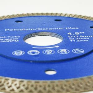 4.5 Inch Blue DIY Industrial Strong Super Thin Diamond Saw Blade OEM Wet/Dry Cutting Porcelain Tiles Marble Hot Press Concrete - Product Image 6