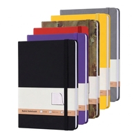 Carnet de notes professionnel à feuilles mobiles, couverture rigide en cuir, format A5, ligné, 100 feuilles
