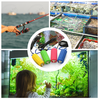 Mini pompe à oxygène pour Aquarium Rechargeable par USB, pompe à Air pour Aquarium à économie d'énergie silencieuse avec pierre à Air et Tube