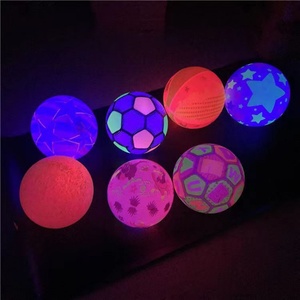 Glowing Toys Rainbow Outdoor Glowing in the Dark Light up Inflatable <b>Led</b> Luminous Children Sports Pvc Toy Beach <b>Balls</b> - Product Image 3