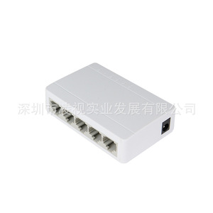 Lingshi 5 Port 100Mbps Ethernet <b>Switch</b> Non PoE Plastic Case For Home Office <b>Networking</b> - Product Image 4