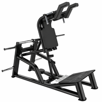Machine à Squat Hack à Charge Libre, Équipement Commercial de Musculation pour Cuisses et Fessiers (Bas du Corps)