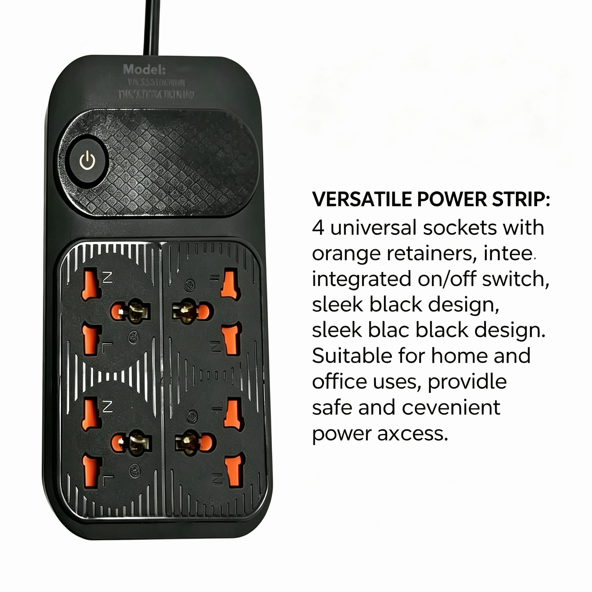 Foreign Trade Universal Outlet With Switch 5Way Wall Socket Power Extender Wall Multi Plug · image 3