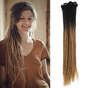 <span class=keywords><strong>Dreadlocks</strong></span> tressées avec enveloppes, extensions capillaires naturelles de 50-60cm de Long, 80 pièces - Product Image 4