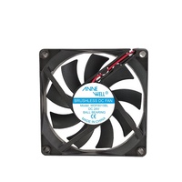 Ventilador Axial de Refrigeración de CC de 80x15 mm y 24 V, 8015, 2000 RPM, Doble Rodamiento de Bolas, Larga Duración, para Gabinete de Control PLC, Disipación de Calor