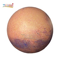 Ballon de terre gonflable géant Zhenmei, globe de terre gonflable, ballon gonflable avec éclairage LED