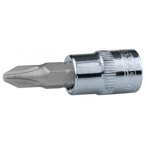 KS <b>TOOLS</b> - 918.1416 1/4'' CHROME plus Bit socket, PH - EAN 4042146415832 HAND SOCKETS 1/4" - Product Image 1