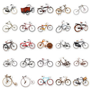 50 Calcomanías de Bicicleta Retro con Dibujos Animados, Adhesivos Vintage <span class=keywords><strong>para</strong></span> Bicicleta - Product Image 5