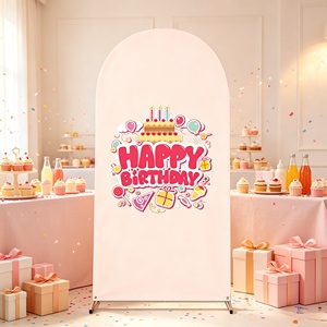 Copertura per Arco Personalizzata con Stampa, Decorazioni per Feste di Compleanno, Accessori per Fotografia - Product Image 5