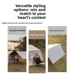 Easy-to-build Double Layer Four-season Outdoor Waterproof Inflatable Camping <b>Tent</b> for Families Made Durable Oxford Fabric - Product Image 3