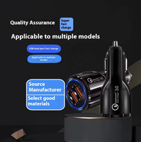 Pengisi Daya Mobil Mindpure 18W Dual USB QC 3.0 Adaptor Pengisian Cepat Universal Mini untuk Perangkat Seluler