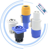 Connecteur de câble d'alimentation à affichage LED, bibeleau, prise d'alimentation, 3 pôles, verrouillage torsadé, adaptateur de connexion de la série PowerCON