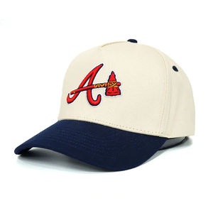 Gorra de béisbol de 5 paneles de salida de fábrica de alta calidad al por mayor logotipo personalizado bordado 3D ajustable gorra de béisbol de dos tonos - Product Image 1