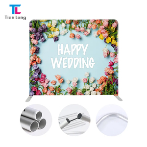 Precio de fábrica TianLang 10*8 pies Color vivo 3x3 pared trasera soporte de exhibición de tela de aluminio para grandes eventos - Product Image 4