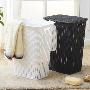 New Plastic PP 60L Storage Basket Clothes Storage Organizer Laundry Basket
