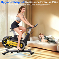 Vélos de spinning professionnels à poignées réglables pour l'entraînement en salle et la combustion des graisses, utilisation en salle de sport, exercice en salle