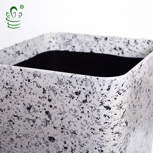 أوعية زهورمصنوعة من الجرانيت المربع, أوعية زهورمن الرخام البلاستيكي رخيصة الحجم للبيع بالجملة - Product Image 3