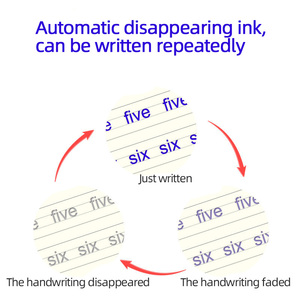 Cartes d'entraînement au contrôle du stylo <span class=keywords><strong>français</strong></span>-anglais, effaçables, à rainures, pour l'éducation précoce, cahier de pratique d'écriture magique à rainures - Product Image 3