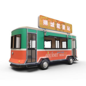 Carrito de Comida Móvil Blanco Pequeño para Hot Dogs, Remolque con Cocina Completa, Ruedas, Quiosco, Cafetería, Panadería - Product Image 2