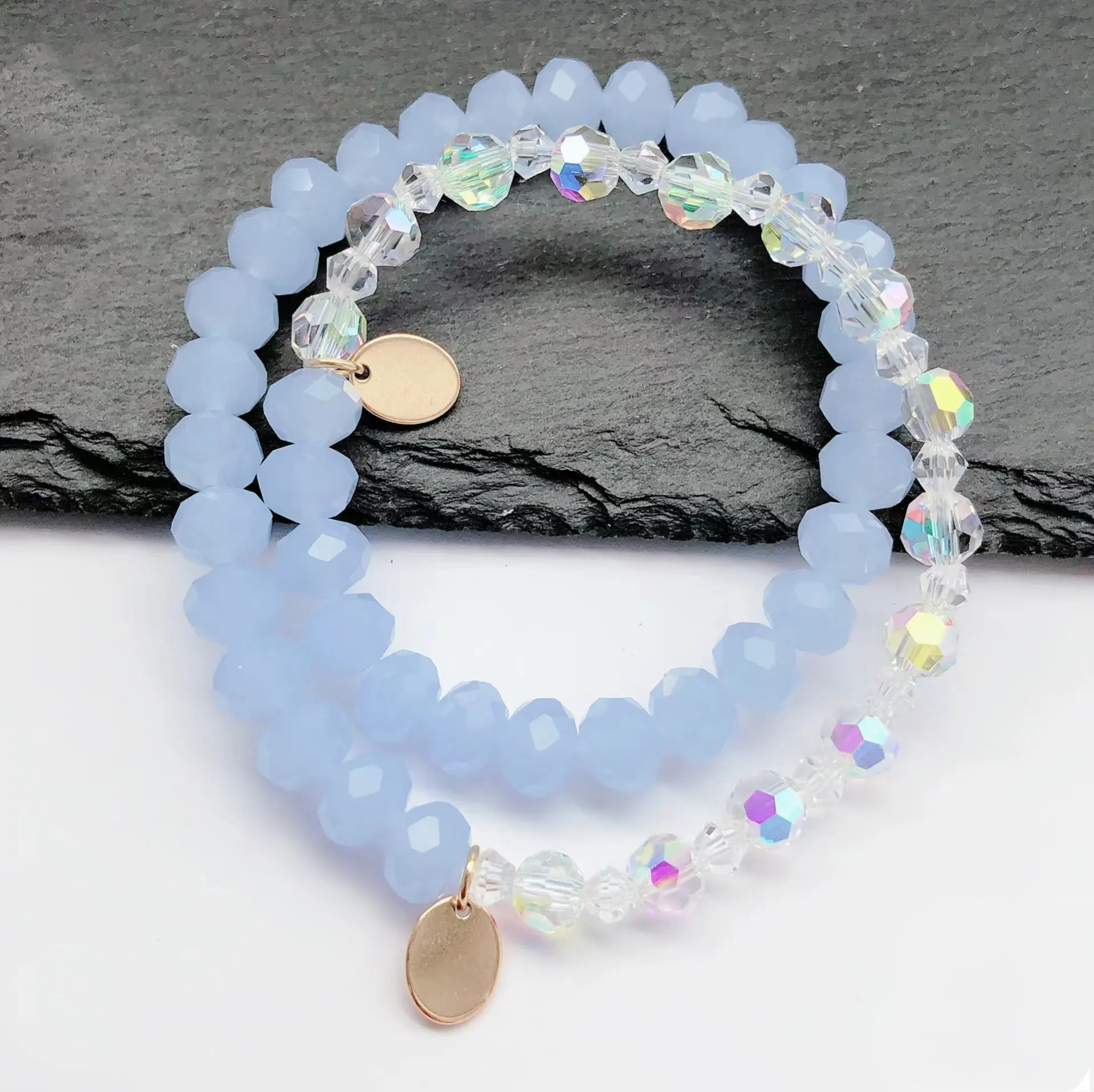 1069 xuping jewelry New Style Elegant Charm Multi-Stone Natural Stone Pearl Crystal Delicate Colorful Bracelet