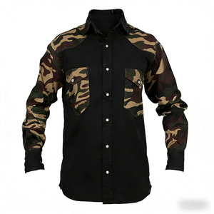 Camicia <span class=keywords><strong>da</strong></span> <span class=keywords><strong>Lavoro</strong></span> Ignifuga Resistente agli Strappi per Uomo, Manica Lunga, Personalizzabile, per Costruzioni e Lavori all'Aperto, Mimetica - Product Image 1