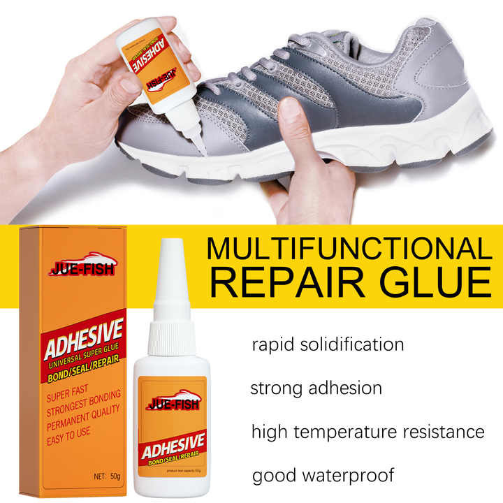 Jue-Fish High Strength Multifunctional Repair Glue for Woodworking Metal Plastic Glass Athletic Shoe & Shoe Glue