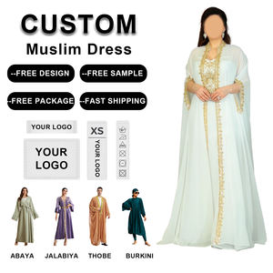 Zaynab zarif Abaya arapça Dubai Kaftan stil kadın müslüman elbise Dubai kadınlar Dubai özel kumaş malzeme zarif Abaya - Product Image 1