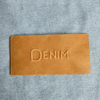 Patch en cuir brodé / Étiquette de bagage en cuir brodée / Étiquettes de bagage en cuir monogrammées