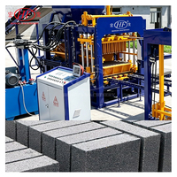 Machine de fabrication de blocs de béton QT4-15C à haute efficacité pour 2000-6000 blocs ㎡   Usine de fabrication de blocs de béton entièrement automatique