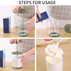 Distributeur de crème fouettée en gros <span class=keywords><strong>Fouet</strong></span> à crème en plastique <span class=keywords><strong>manuel</strong></span> <span class=keywords><strong>professionnel</strong></span> - Product Image 3