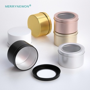 Envase Metálico Redondo de 180 ml para Azafrán, Envase de Metal para Té con Ventana, Latas para Té Suelto y Té de Flores - Product Image 2