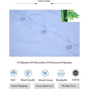 Camisa de Mujer Personalizada con Botones, Manga Larga, Sin Arrugas, Blusa de Trabajo Informal, Top de Popelina - Product Image 5