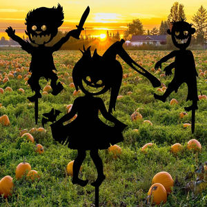 Panneau Découpe Laser Personnalisé Extérieur Jardin Cour Métal Fantôme Sorcière Halloween <span class=keywords><strong>Plug</strong></span> <span class=keywords><strong>Ins</strong></span> pour Jardin Cour - Product Image 5