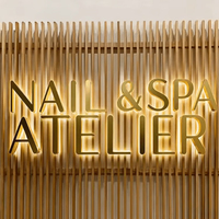 Enseigne lumineuse LED personnalisée pour extérieur, logo rétroéclairé, enseigne commerciale 3D en lettres canal, enseigne rétroéclairée en acrylique et acier inoxydable