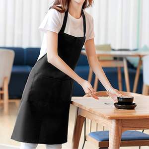 Tablier de <span class=keywords><strong>chef</strong></span> professionnel unisexe grande taille avec 2 poches, design taille, sans manches, lavable et réutilisable pour la cuisine et la pâtisserie - Product Image 4