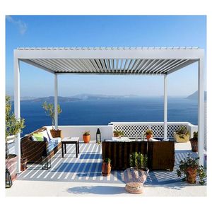 Système de stores vénitiens électriques, prix, imperméable, gazebo extérieur, <span class=keywords><strong>piscine</strong></span>, toit rétractable, rideaux, pergola - Product Image 2